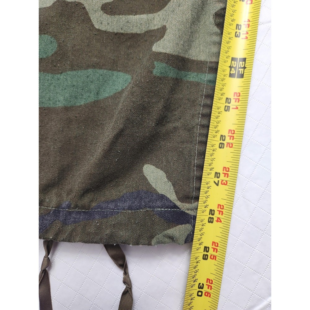 Camo BDU Cargo Pants Mens 32x29 Woodland Army Relaxed Fit Utility Workwear - Picture 7 of 10
